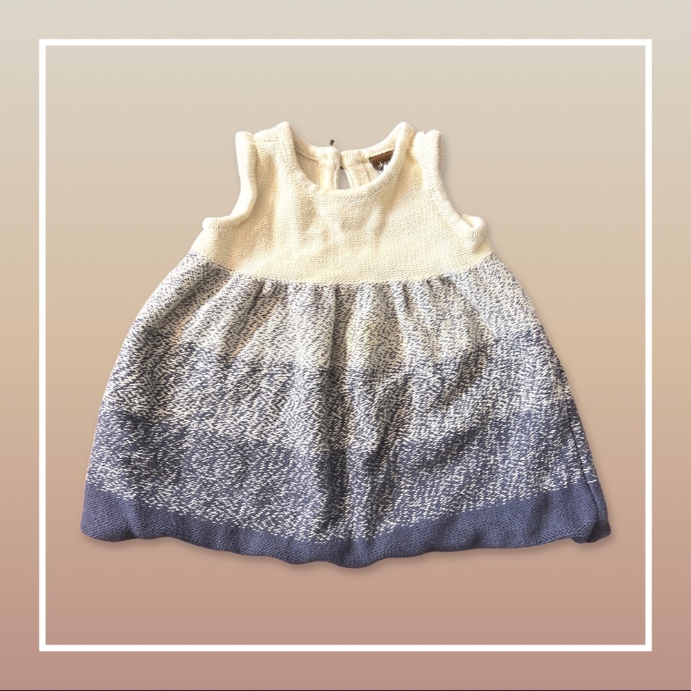 Woven Knit Baby Dress—6/12m